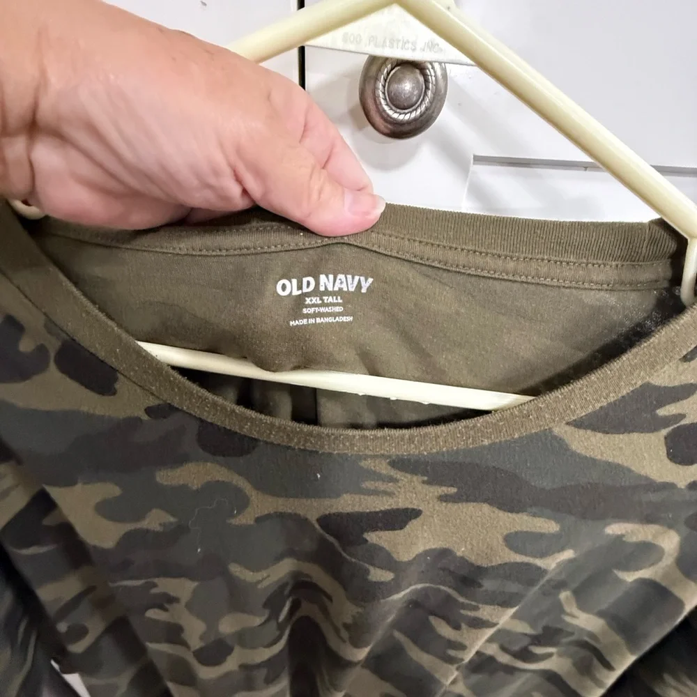 Old Navy Olive Green Camo Tunic Top